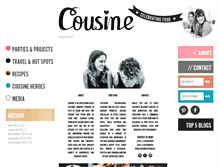 Tablet Screenshot of cousinecatering.nl